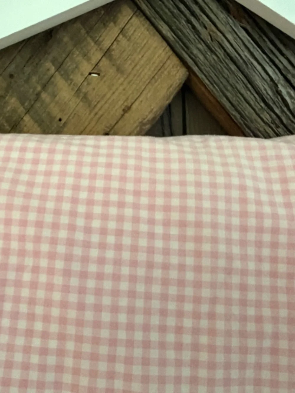 Pottery Barn Kids Pink Gingham Crib FITTED Sheet